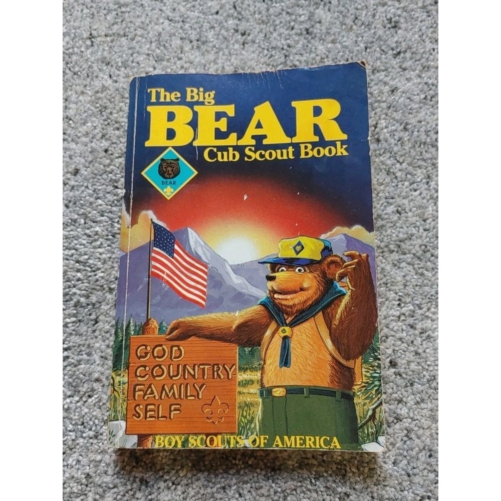 Big Bear Cub Scout Book Vintage Handbook Boy Scouts of‎ America & Parents Guide